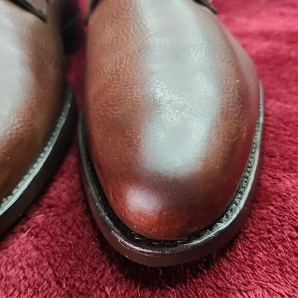 EMLING CHAUSSEUR BROWN LEATHER PEBBLED OXFORDS VERY ELEGANT MENS SIZE 11 - Picture 4 of 16